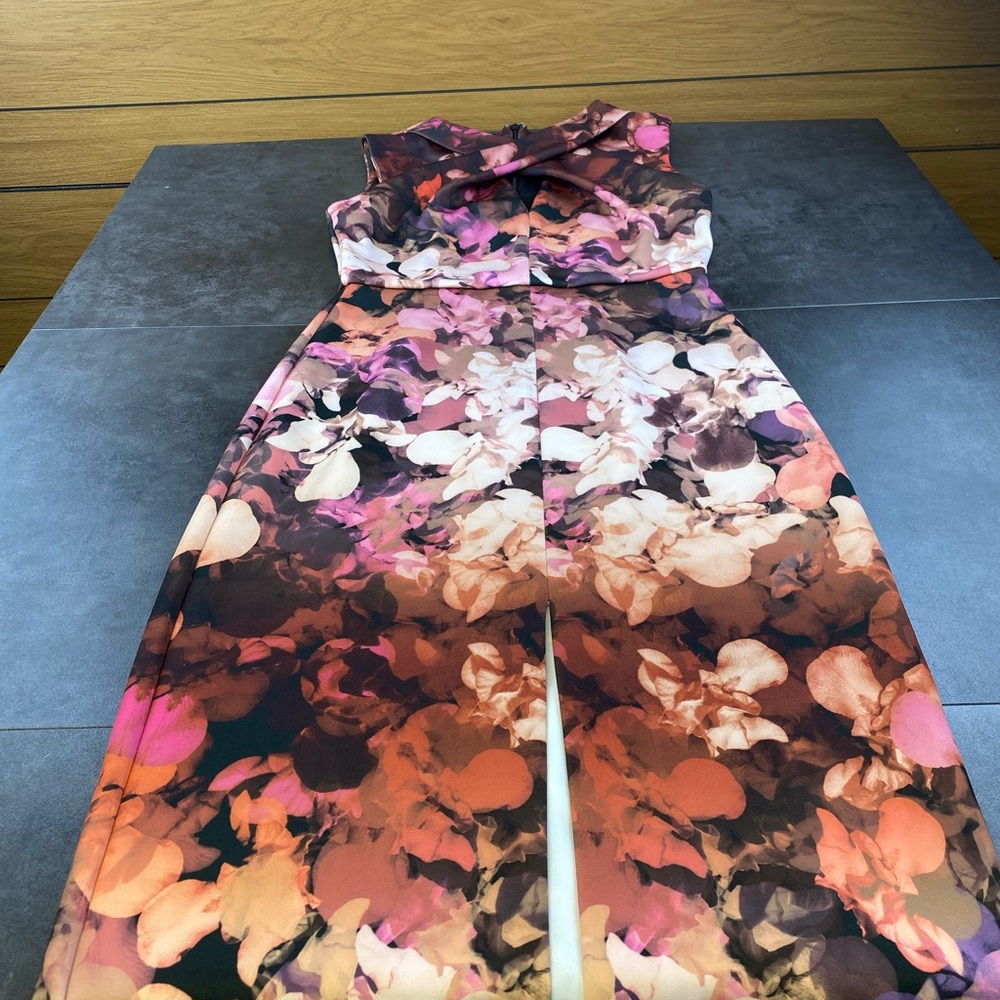 Reiss Multicolor pink Floral Sleeveless Mother of the Groom dress Size 10